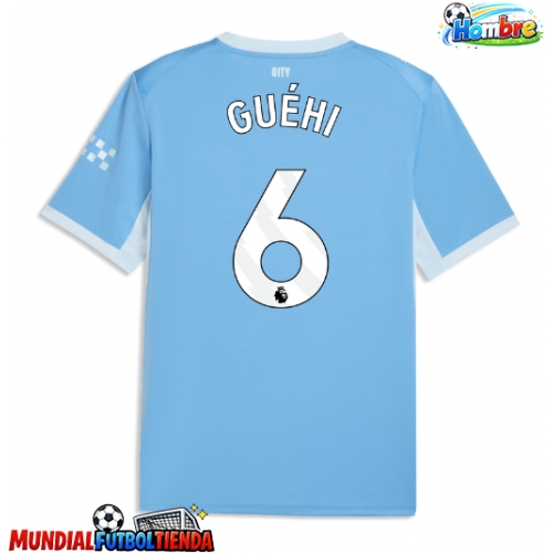 Camiseta Manchester City Marc Guehi #6 Primera Equipación Replica 2026-27 mangas cortas